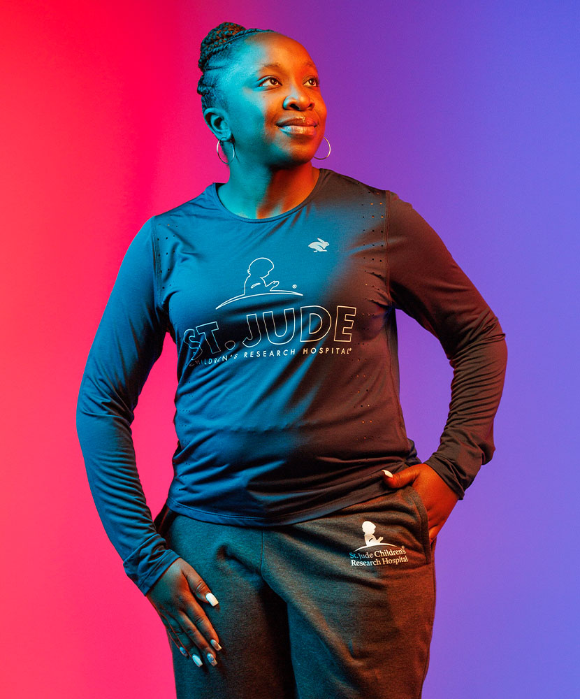 Primary image St. Jude Rabbit Race Pace Run Long Sleeve Tee - Women's